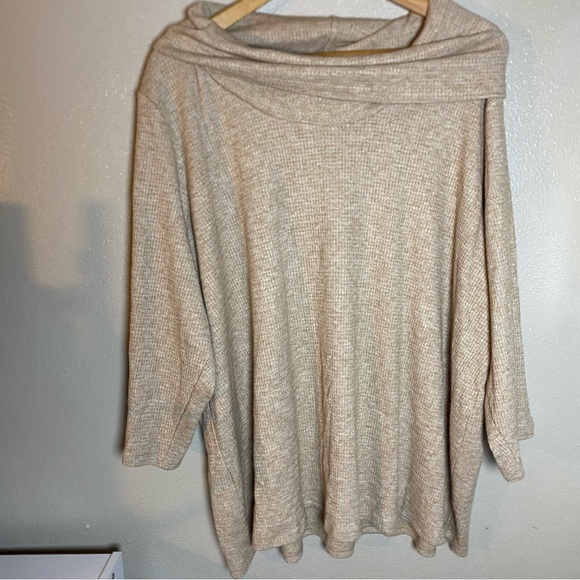 Soft Surroundings Sweaters - Soft Surroundings Women's Cream Cowl Neck Sweater size 3X